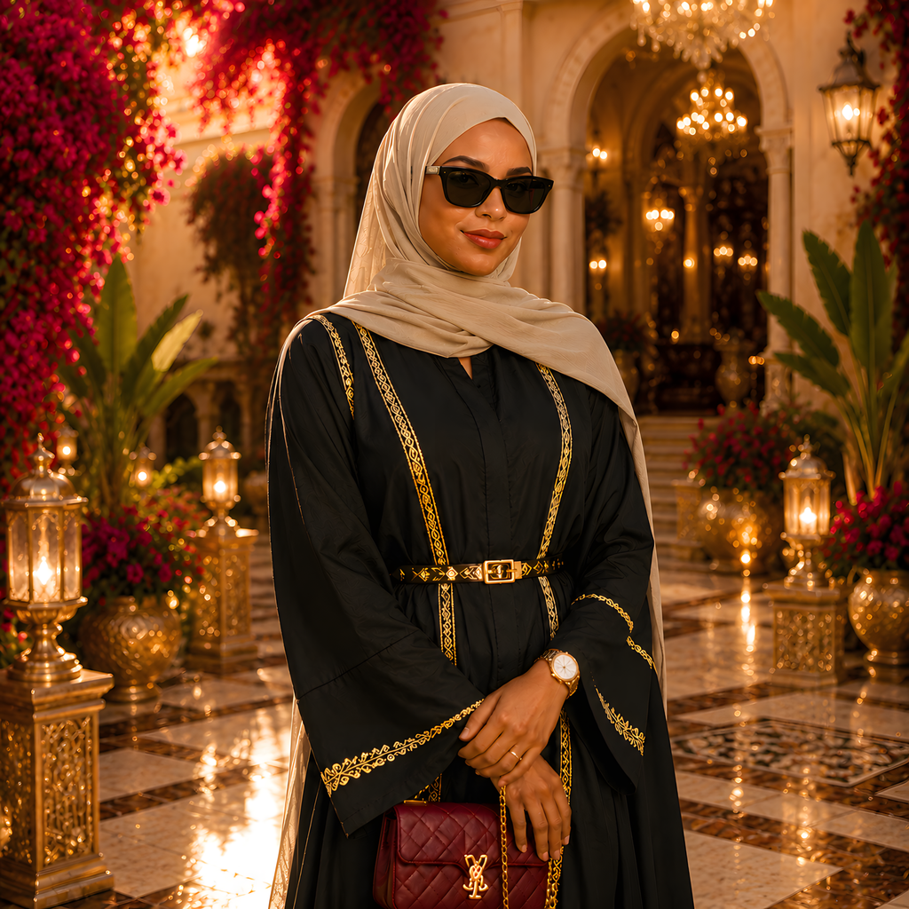 Hijab en Jersey de Bambou Côtelé–Drapé Signature