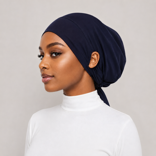 Sous-Foulard Bonnet en Jersey de Bambou–avec sorties aux Oreilles