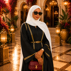 Hijab en Jersey de Bambou Côtelé–Drapé Signature